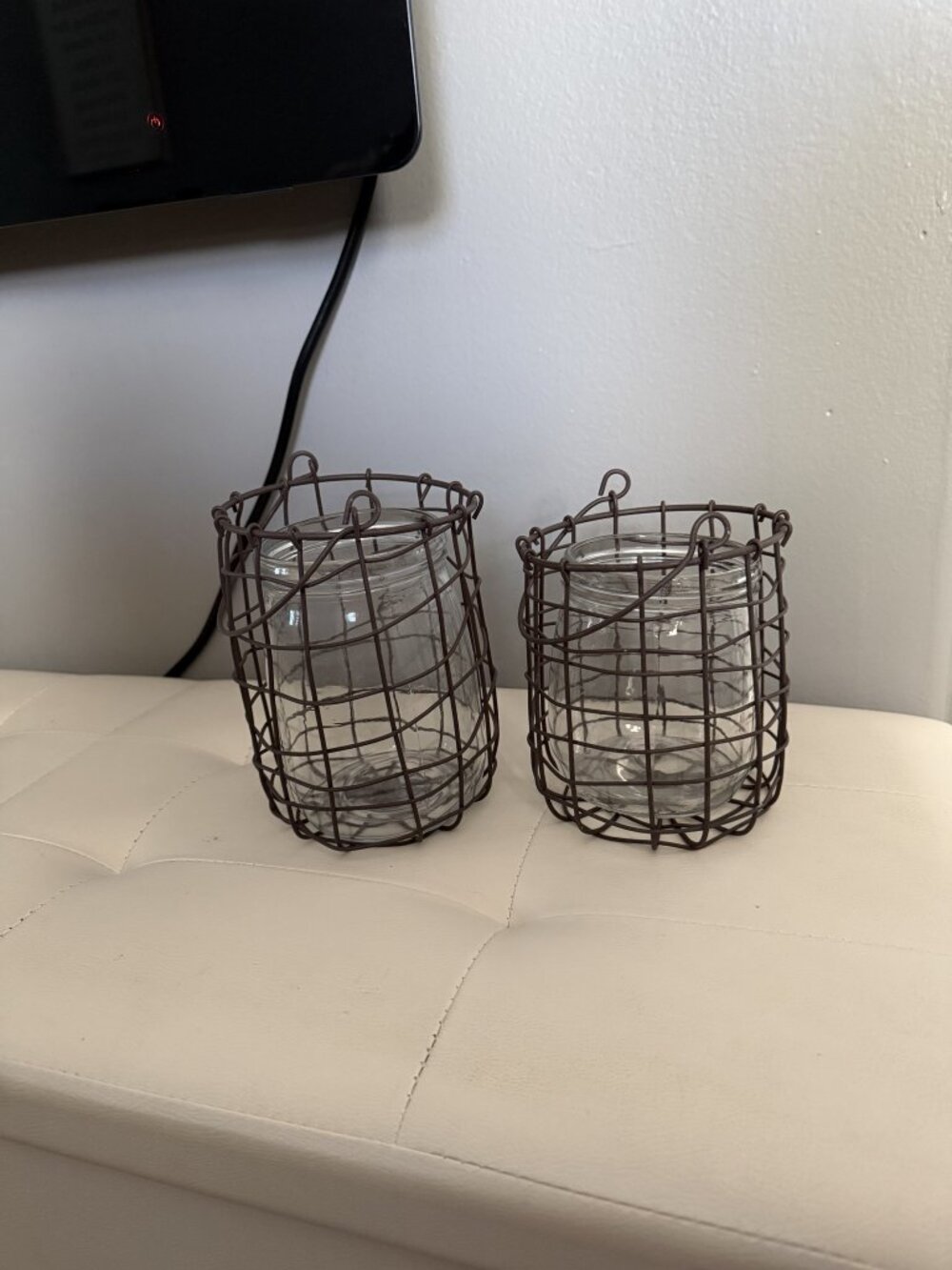 Amazon Wire Cage Glass Lantern Vases